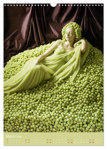 Produktbild: Food Fusion Fantasies (Wall Calendar 2026 DIN A3 portrait), CALVENDO 12 Month Wall Calendar