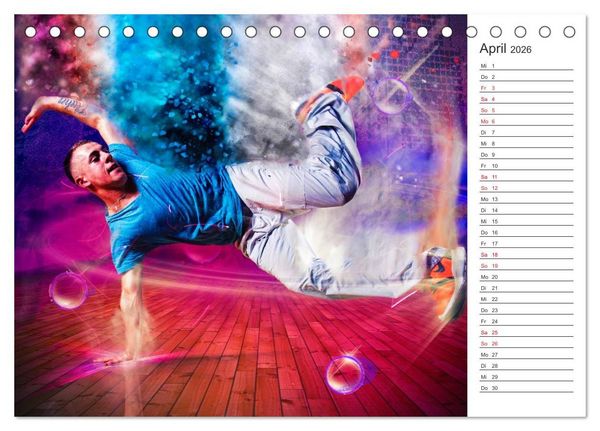 Produktbild: Break Dance (Tischkalender 2026 DIN A5 quer), CALVENDO Monatskalender