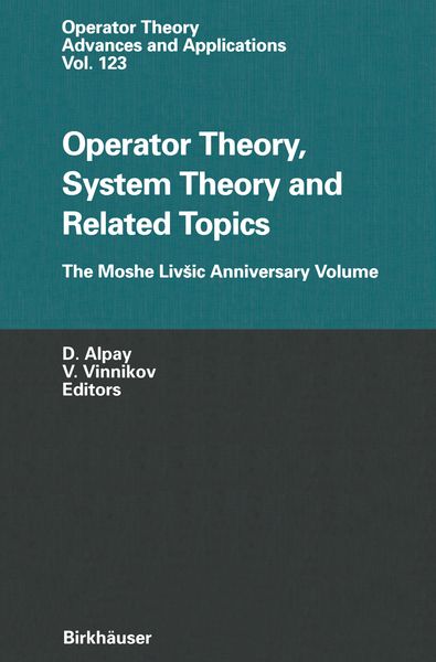 Produktbild: Operator Theory, System Theory and Related Topics