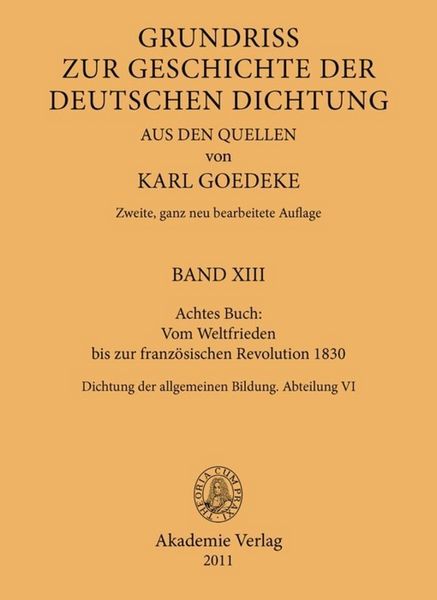 Produktbild: Achtes Buch: Vom Weltfrieden bis zur franz&ouml;sischen Revolution 1830