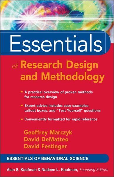 Produktbild: Essentials of Research Design and Methodology