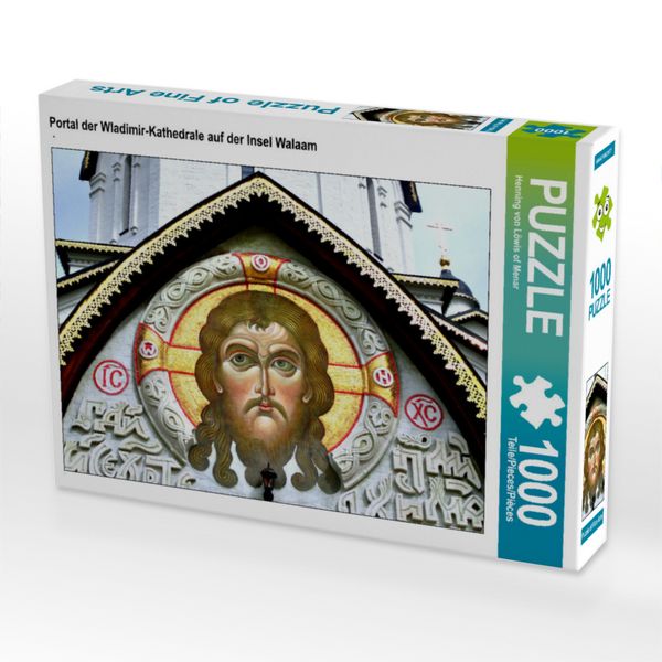 Produktbild: CALVENDO Puzzle Portal der Wladimir-Kathedrale auf der Insel Walaam | 1000 Teile Lege-Gr&ouml;&szlig;e 64x48cm Foto-Puzzle f&uuml;r gl&uuml;ckliche Stunden