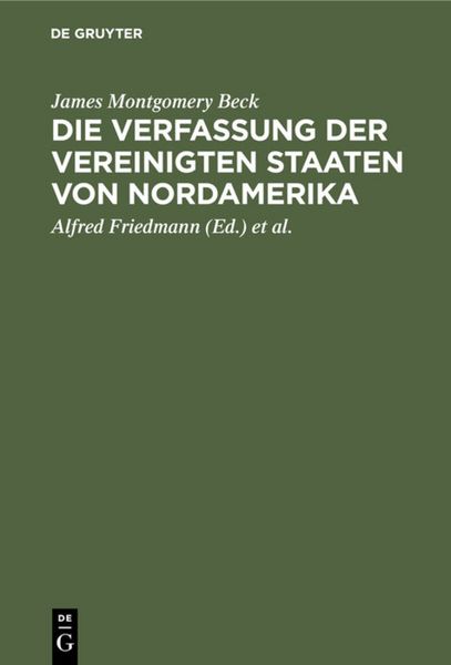 Produktbild: Die Verfassung der Vereinigten Staaten von Nordamerika