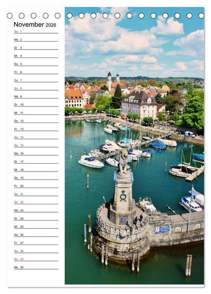 Produktbild: Lindau - Inselstadt am Bodensee (Tischkalender 2026 DIN A5 hoch), CALVENDO Monatskalender