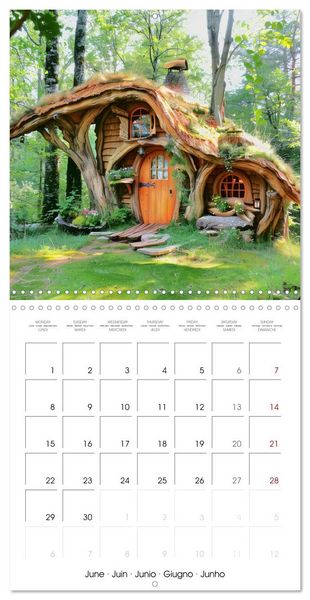 Produktbild: Enchanted Cabins (Wall Calendar 2026 12 &times; 12 Inch) CALVENDO 12 Month Wall Calendar