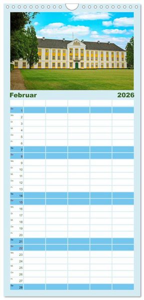 Produktbild: Familienplaner 2026 - Sehenswertes im S&uuml;den D&auml;nemarks mit 5 Spalten (Wandkalender, 21 x 45 cm) CALVENDO