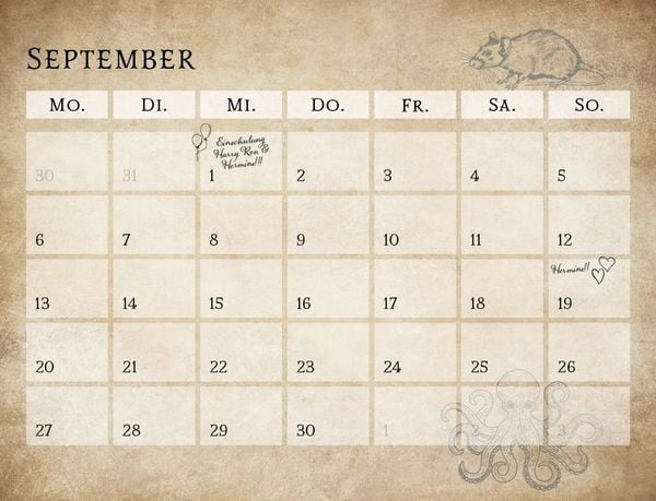 Produktbild: Der inoffizielle K&uuml;chenkalender f&uuml;r Harry Potter Fans 2027