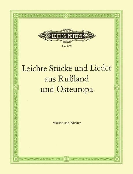 Produktbild: Easy pieces and songs from Russia and Eastern Europe / Leichte Stucke und Lieder aus Russland und Os