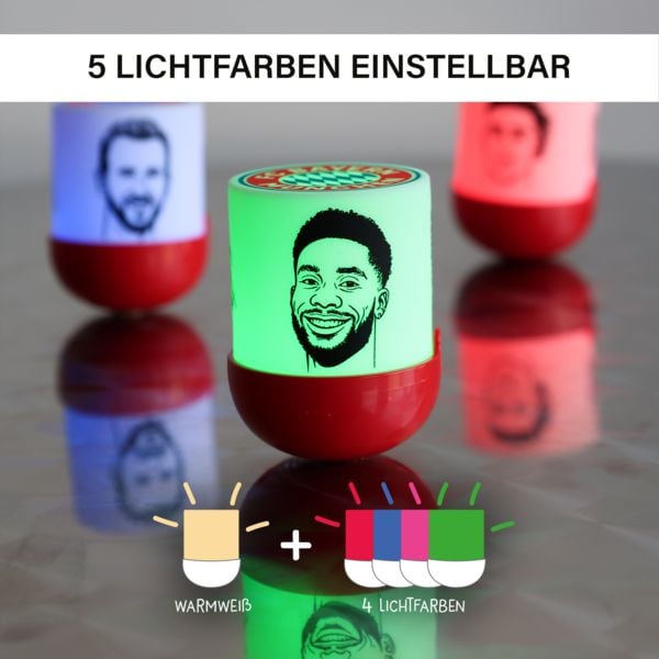 Produktbild: Eggys Mystery Lights x FCB Akku Nachtlicht Sammelbox mit praktischem Anh&auml;nger