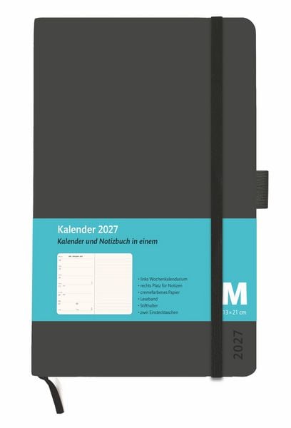 Produktbild: Kombitimer schwarz mittel 2027