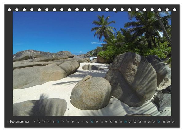 Produktbild: Seychellen - Der Garten Eden im Indischen Ozean (Tischkalender 2026 DIN A5 quer), CALVENDO Monatskalender