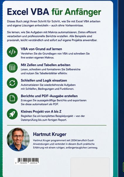 Produktbild: Excel VBA f&uuml;r Anf&auml;nger