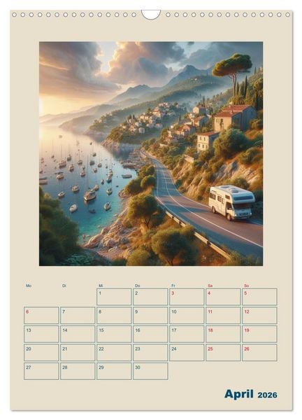 Produktbild: Traumreisen im Wohnmobil (Wandkalender 2026 DIN A3 hoch), CALVENDO Monatskalender