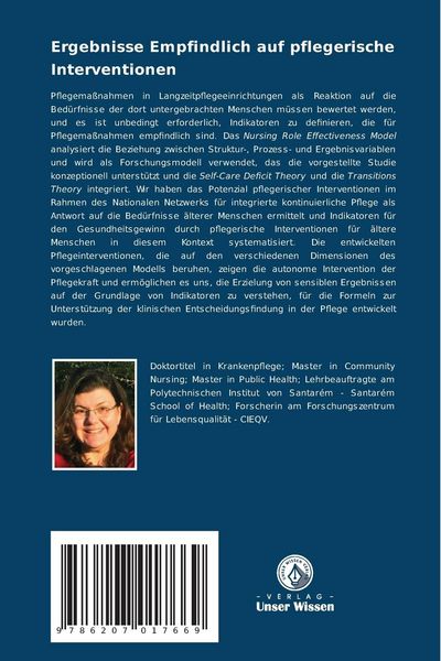 Produktbild: Ergebnisse Empfindlich auf pflegerische Interventionen
