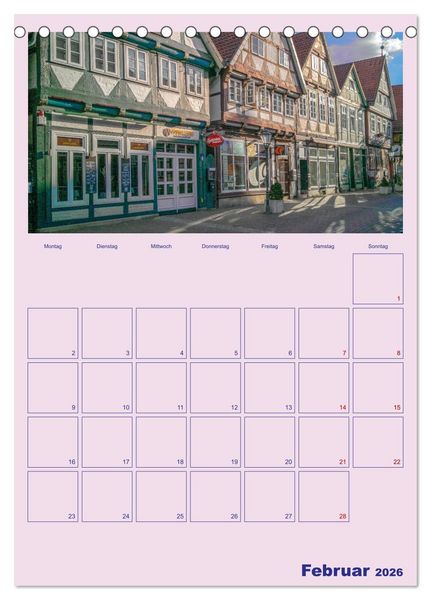 Produktbild: Wundersch&ouml;ne St&auml;dtchen (Tischkalender 2026 DIN A5 hoch), CALVENDO Monatskalender