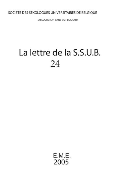 Produktbild: Lettre de la S.S.U.B. 24