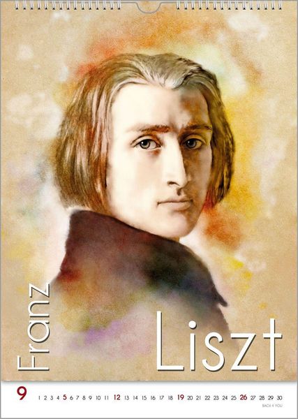 Produktbild: Komponisten-Kalender, ein Musik-Kalender 2027, DIN A4