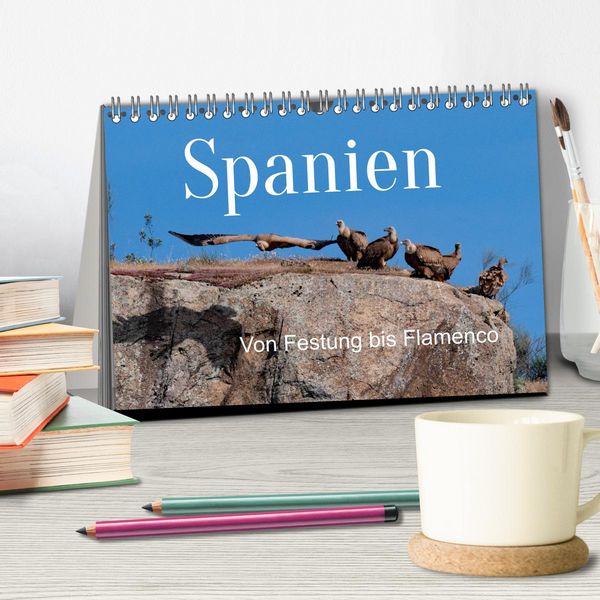 Produktbild: Von Festung bis Flamenco (Tischkalender 2026 DIN A5 quer), CALVENDO Monatskalender