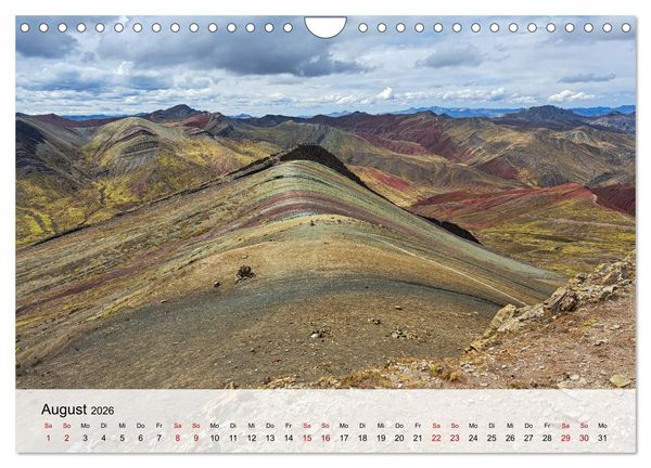 Produktbild: Entdecke S&uuml;damerika: Monat f&uuml;r Monat (Wandkalender 2026 DIN A4 quer), CALVENDO Monatskalender