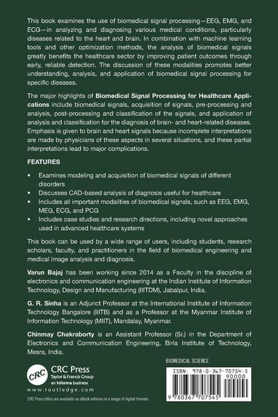Produktbild: Biomedical Signal Processing for Healthcare Applications