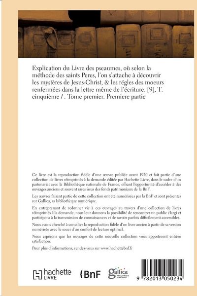 Produktbild: Explication du Livre des pseaumes o&ugrave; l'on s'attache &agrave; d&eacute;couvrir les myst&egrave;res