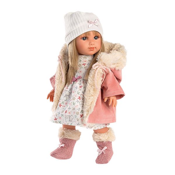 Produktbild: Puppe Elena blond mit Kapuzenmantel 35cm