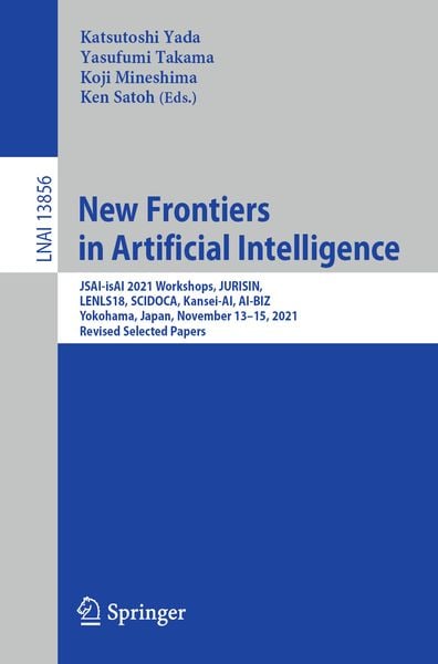 Produktbild: New Frontiers in Artificial Intelligence