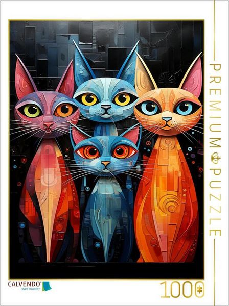 CALVENDO Puzzle Ein Motiv aus dem Kalender Abstrakt Bunt | 1000 Teile Lege-Größe 64x48cm Foto-Puzzle für glückliche Stunden, Sonstige von , Calvendo