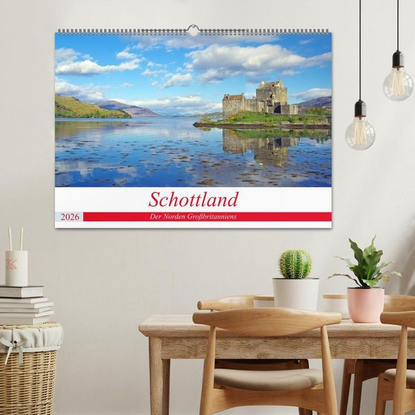 Produktbild: Schottland - Der Norden Gro&szlig;britanniens (Wandkalender 2026 DIN A2 quer), CALVENDO Monatskalender