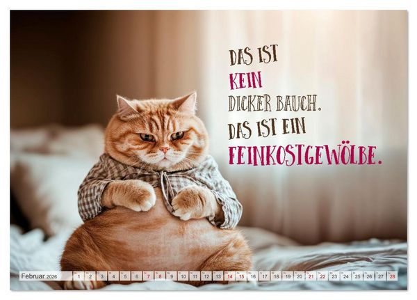 Produktbild: FLAUSCHFIGUR DELUXE Jeden Monat ein H&auml;ppchen Humor (Tischkalender 2026 DIN A5 quer), CALVENDO Monatskalender