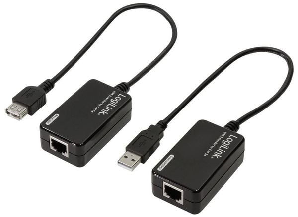 LogiLink UA0021D USB 1.1 Extender (Verlängerung) über Netzwerkkabel RJ45 60 m