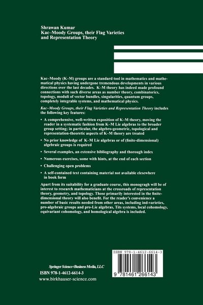 Produktbild: Kac-Moody Groups, their Flag Varieties and Representation Theory
