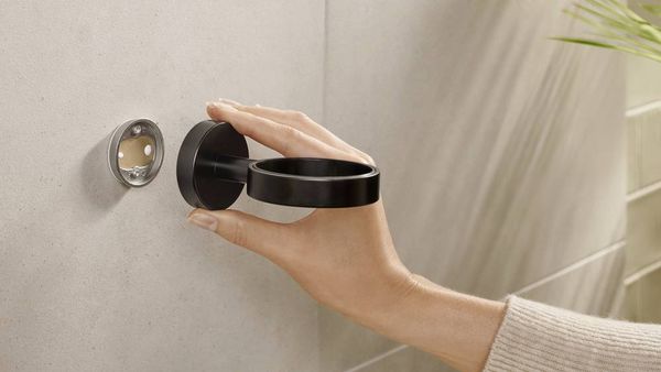 Produktbild: Tesa MOON BLACK 40565-00000-00 Seifenspender 200ml Schwarz (matt), Glas satiniert