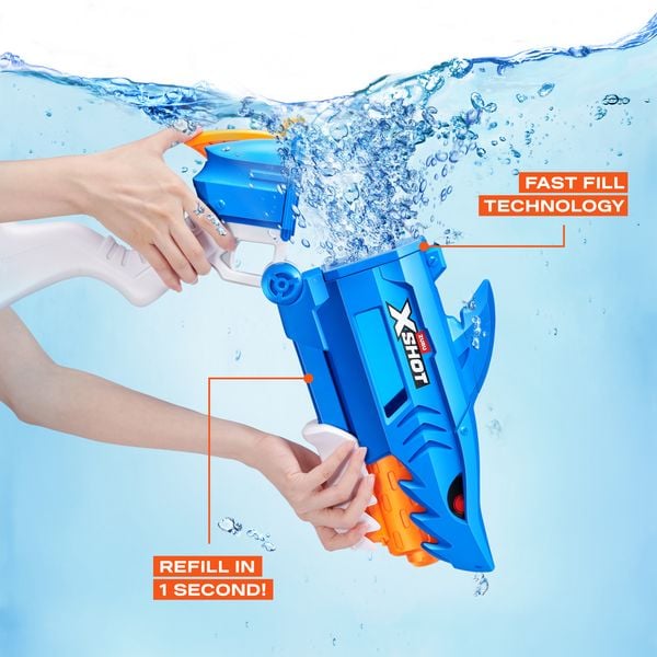 Produktbild: ZURU XSHOT Water - Fast-Fill Shark Attack - Wasserpistole