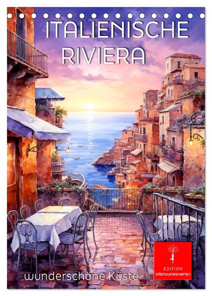 Produktbild: Italienische Riviera - wundersch&ouml;ne K&uuml;ste (Tischkalender 2026 DIN A5 hoch), CALVENDO Monatskalender