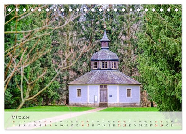 Produktbild: Schloss Favorite &ndash; Ein Park im Wandel der Jahreszeiten (Tischkalender 2026 DIN A5 quer), CALVENDO Monatskalender