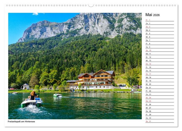 Produktbild: Servus im Bergsteigerdorf Ramsau (Wandkalender 2026 DIN A2 quer), CALVENDO Monatskalender