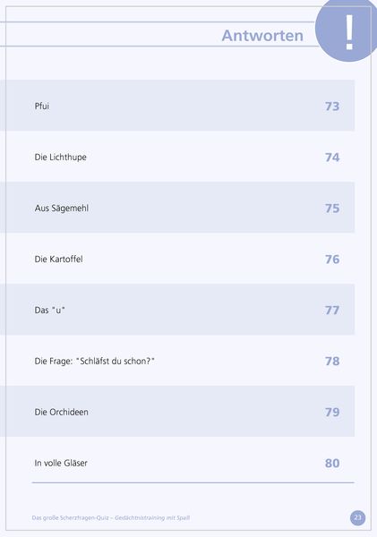 Produktbild: Das gro&szlig;e Scherzfragen-Quiz f&uuml;r Senioren