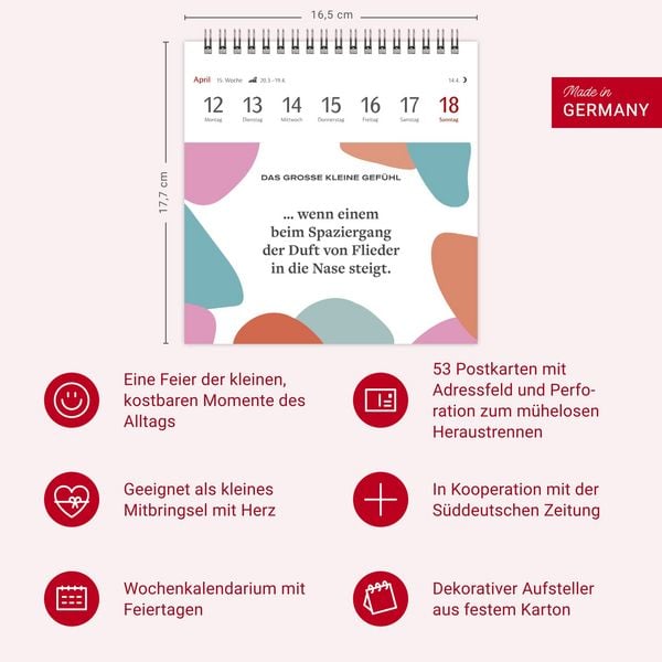 Produktbild: Das gro&szlig;e kleine Gef&uuml;hl Premium-Postkartenkalender 2027 - 53 Postkarten mit Liebeserkl&auml;rungen an allt&auml;gliche Momente