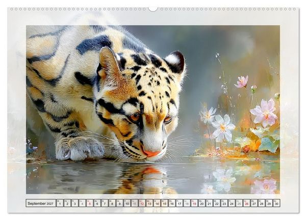 Produktbild: Nebelparder. Zuhause im dichten Regenwald (Wandkalender 2027 DIN A2 quer), CALVENDO Monatskalender