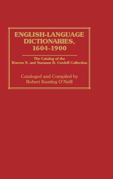 Produktbild: English-Language Dictionaries, 1604-1900