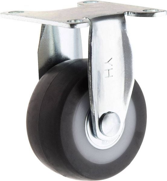 Produktbild: TOOLCRAFT TO-5137881 Bockrolle 50mm mit Anschraubplatte Tragf&auml;higkeit (max.): 50kg