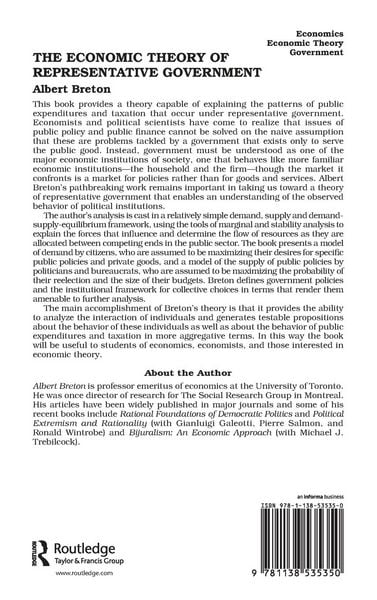 Produktbild: The Economic Theory of Representative Government