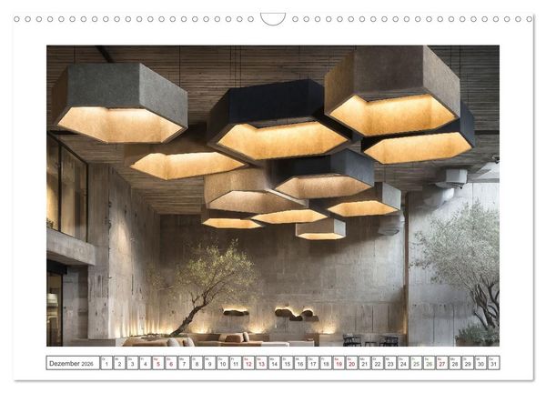 Produktbild: Licht trifft Beton (Wandkalender 2026 DIN A3 quer), CALVENDO Monatskalender