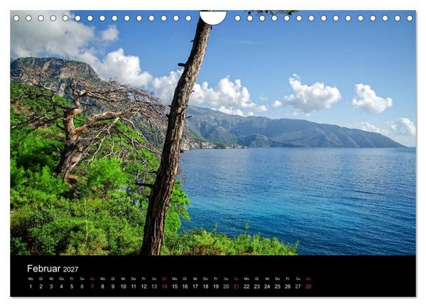 Produktbild: T&uuml;rkische Riviera - Entlang der lykischen K&uuml;ste (Wandkalender 2027 DIN A4 quer), CALVENDO Monatskalender