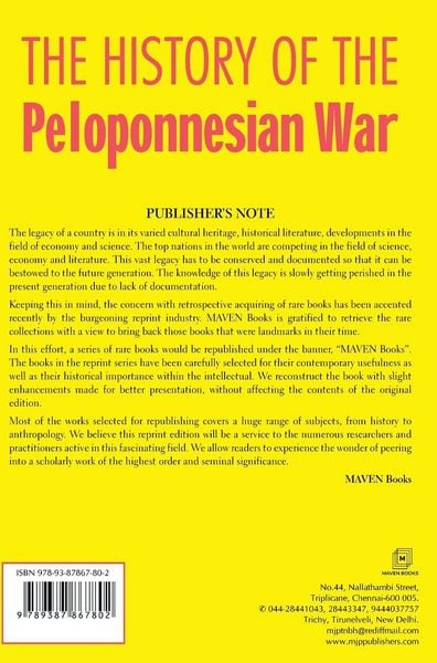 Produktbild: THE HISTORY OF THE Peloponnesian War