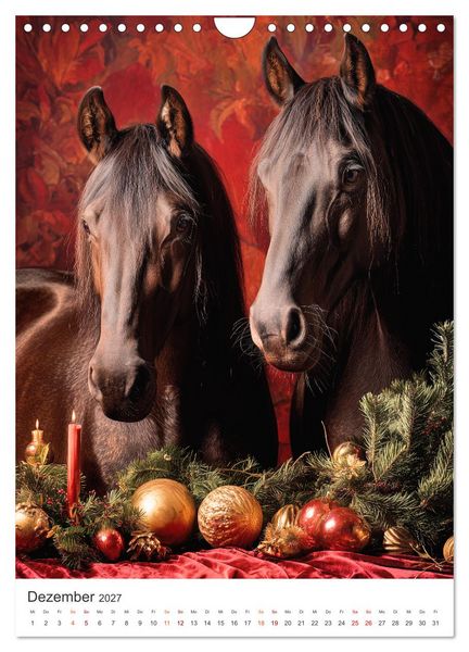 Produktbild: Edle Pferde (Wandkalender 2027 DIN A4 hoch), CALVENDO Monatskalender