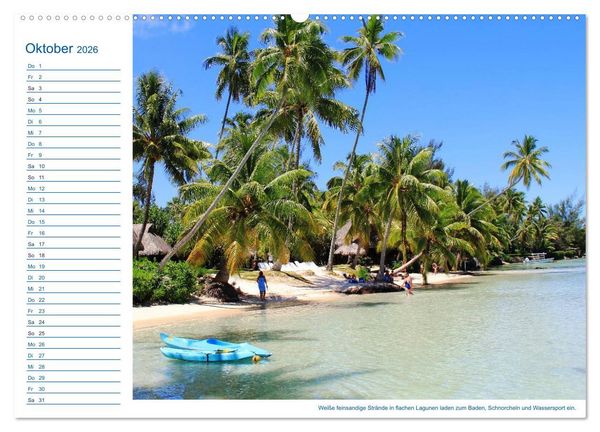 Produktbild: S&uuml;dsee-Insel Mo'orea (Wandkalender 2026 DIN A2 quer), CALVENDO Monatskalender