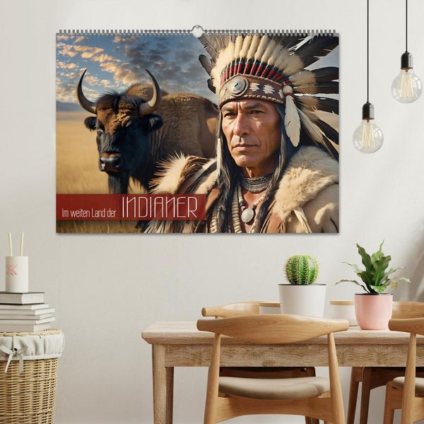 Produktbild: Im weiten Land der Indianer (Wandkalender 2026 DIN A2 quer), CALVENDO Monatskalender