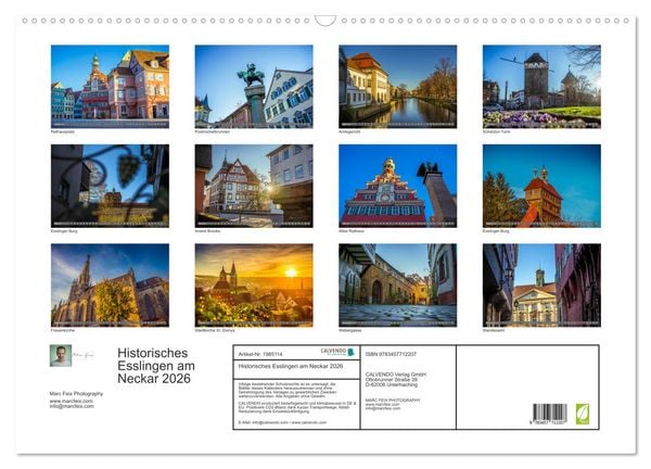 Produktbild: Historisches Esslingen am Neckar 2026 (Wandkalender 2026 DIN A2 quer), CALVENDO Monatskalender